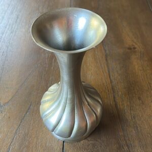 Vintage Baecker Zinn Pewter Vase